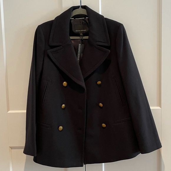 NWT Banana Republic Italian Luxury Wool Blend Coat - Picture 6 of 12